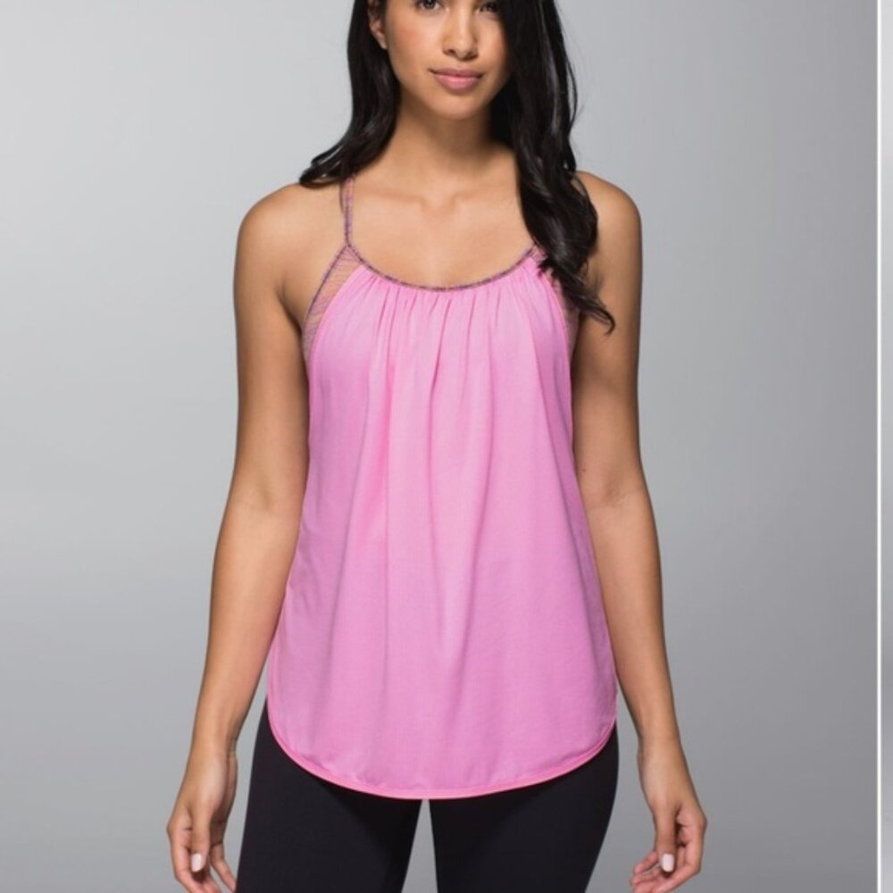 Lululemon tuck me in tank pink size 6-very good condition
